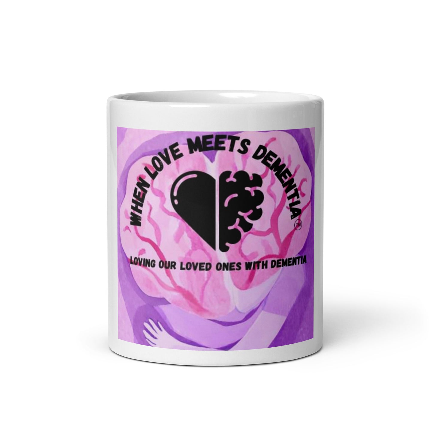 White glossy mug