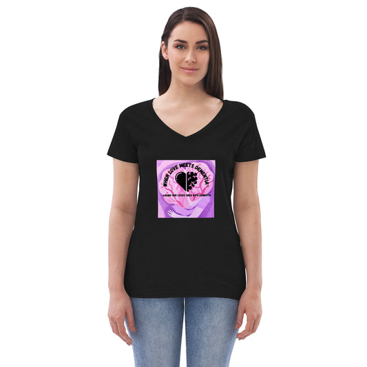 Women’s recycled v-neck t-shirt
